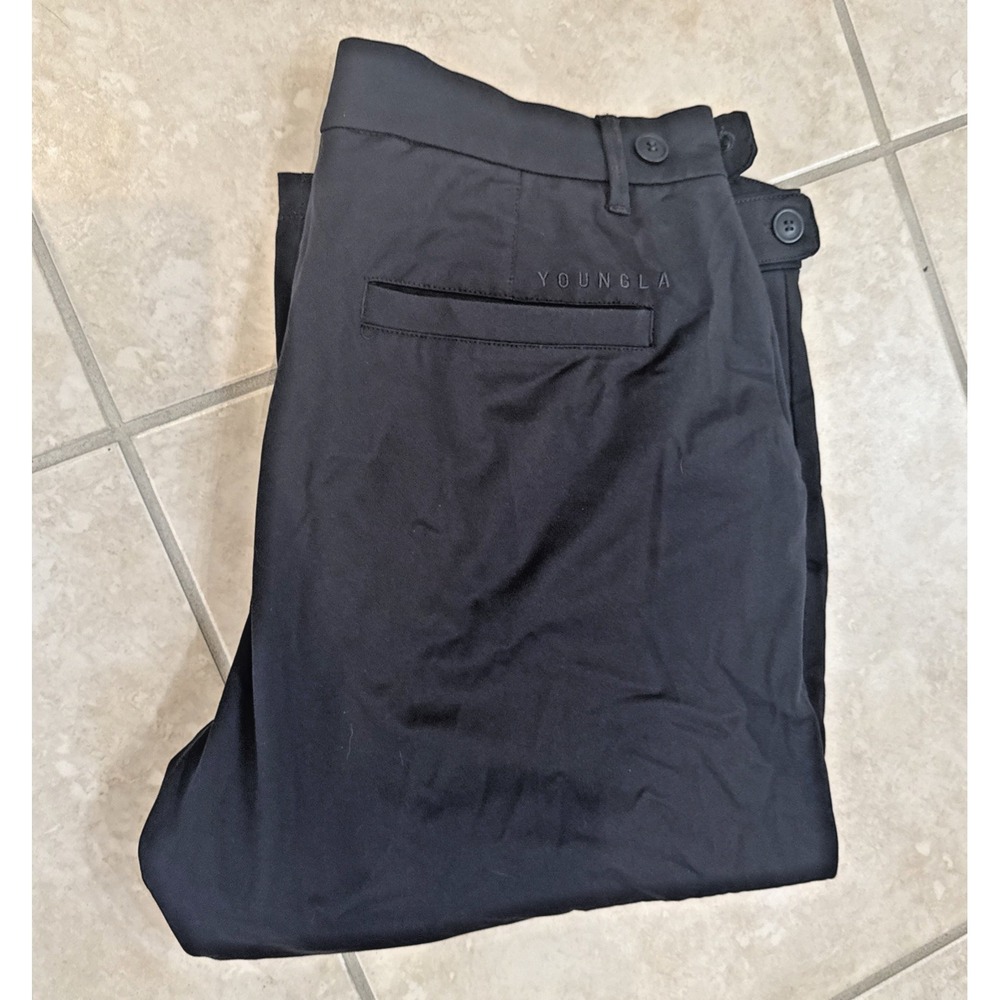 Young LA Chino Dress Pants Men's Size 36L 36x32 Gray Pants‎ Straight Golf Career